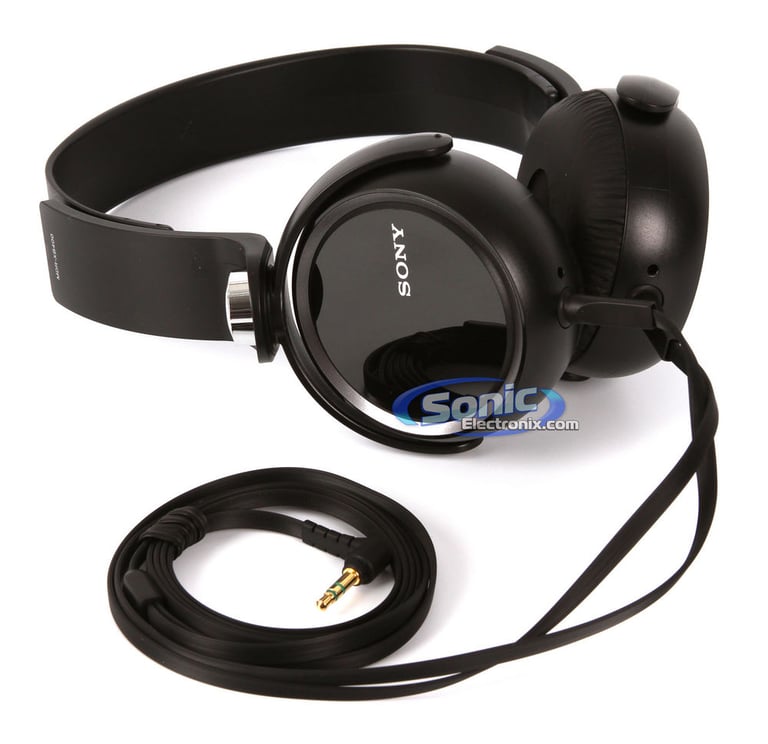 Sony MDR-XB400/BLK (MDRXB400/BLK) XB Extra Bass Headphones - Black Open Box Image 3