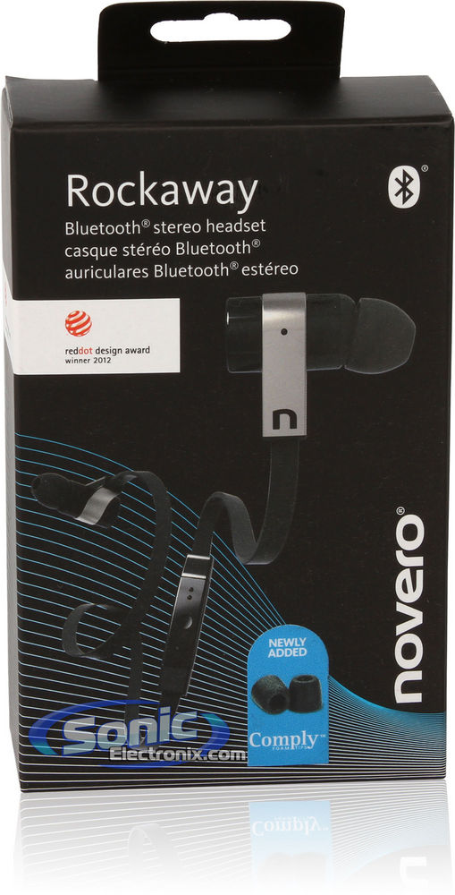 Novero Rockaway Wireless Bluetooth Headset Headphones (Black) Image 7