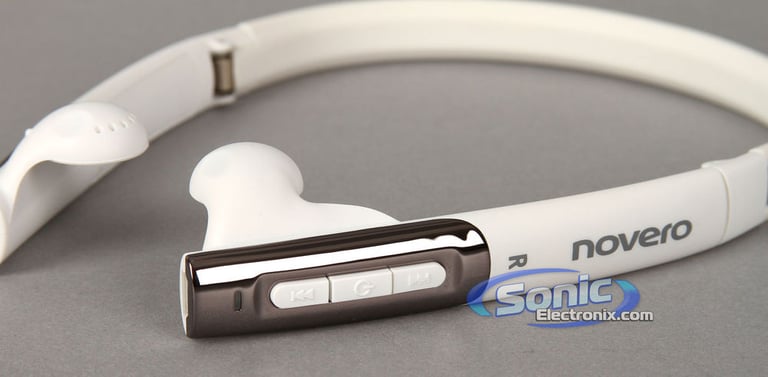 Novero Tour Wireless Bluetooth Headset Headphones (White) Image 8