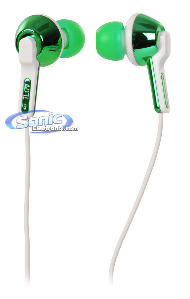 iLuv iEP322GRN City Lights In-Ear Headphones/Earphones (Green) Image 1