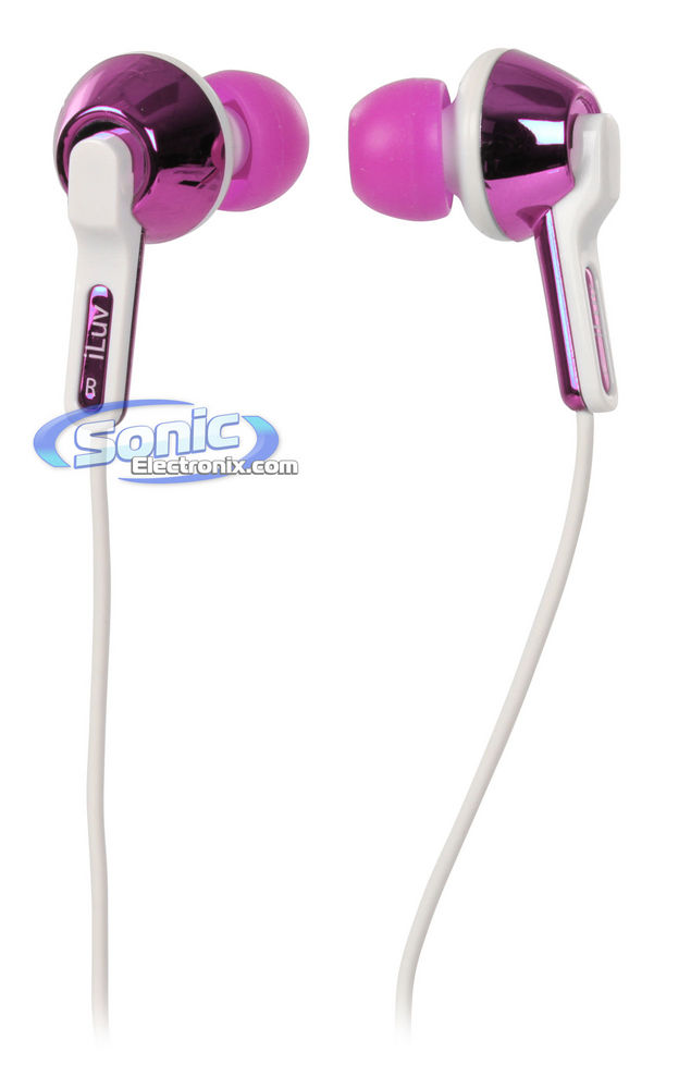 iLuv iEP322PNK City Lights In-Ear Headphones/Earphones (Pink) Image 1