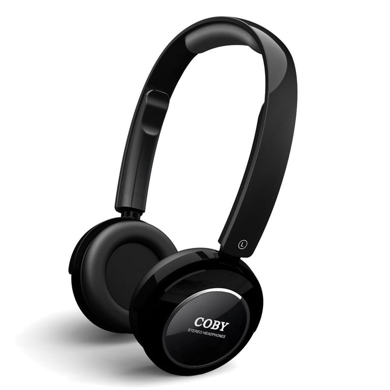 Coby CV155 (CV155BLK) Jammerz DJ Style Deep Bass Headphones -Black Image 1