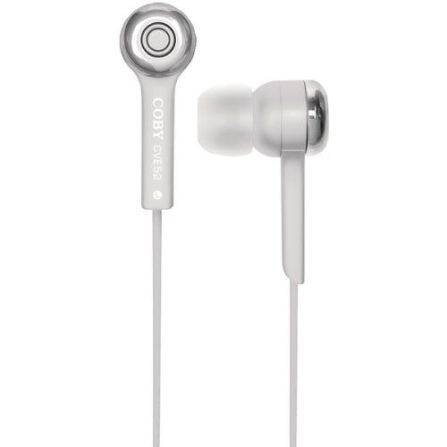 Coby CVE52WHT Jammerz (White CVE52) Stereo Headphones Image 1