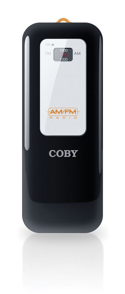 Coby CX70BLK (CX-70BLK) Portable AM/FM Radio - Black Image 1