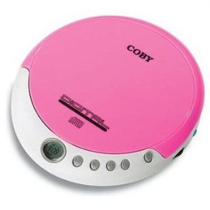Coby CX-CD109 (CXCD109) Slim Portable CD Player - Pink Image 1