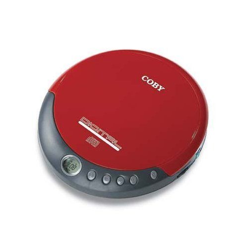 Coby CX-CD109 (CXCD109RD) Personal Slim-Line Portable CD Player - Red Image 1