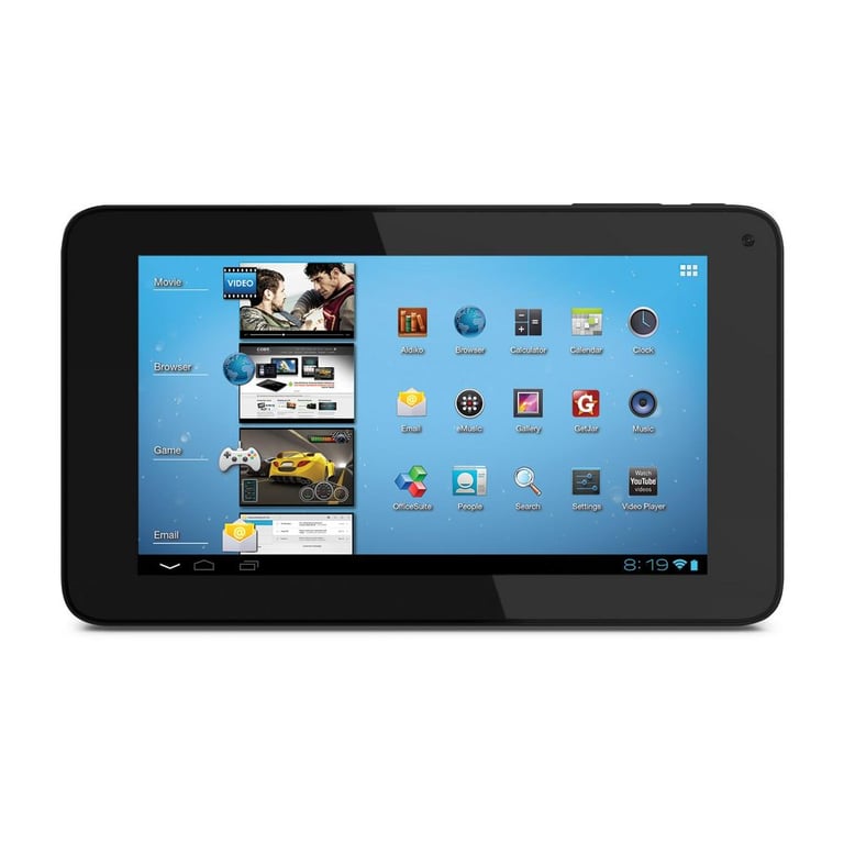 Coby MID7048-4 Kyros 7" Portable 4GB Android 4.0 Wi-Fi Tablet with Camera Image 1