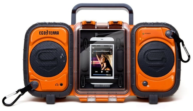 Grace Digital GDI-AQ2SI60 EcoXGear Eco Terra Waterproof Boombox (Orange) Image 1