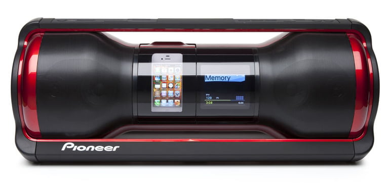 Pioneer STZ-D10Z-R (STZD10ZR) Crew Steez Portable Music System - Red/Black Open Box Image 2