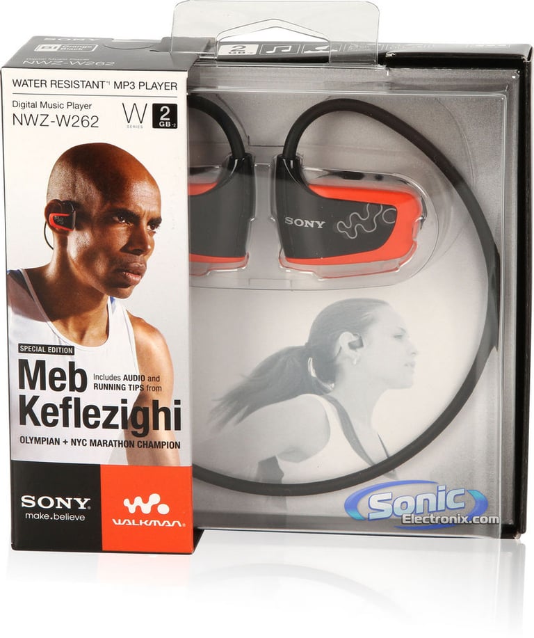 Sony NWZW262MEB (NWZ-W262MEB) Wearable Sports Clip Walkman MP3 Player - Orange Image 8