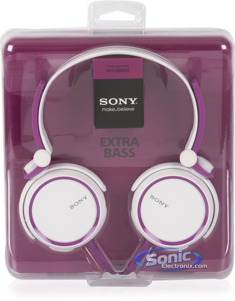 Sony MDR-XB400 - Violet Purple/White Image 9