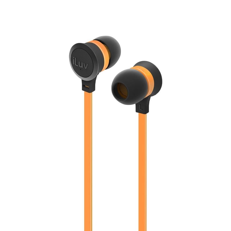 iLuv iEP334ORGN Neon Sound In-Ear Headphones/Earphones (Orange/Black) Image 1