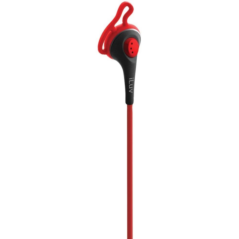 iLuv IEP414RED FitActive In-Ear Headphones/Earphones (Red) Image 3