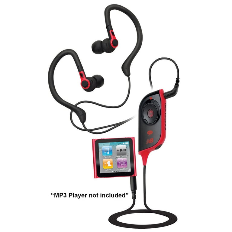 New Balance NB639B Fitness Evolved Sport Earbuds (Black) Image 1
