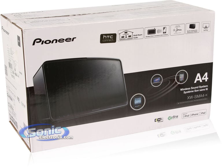 Pioneer XW-SMA4-K (XWSMA4K) Wireless Wi-Fi Airplay Portable Speaker System Image 10