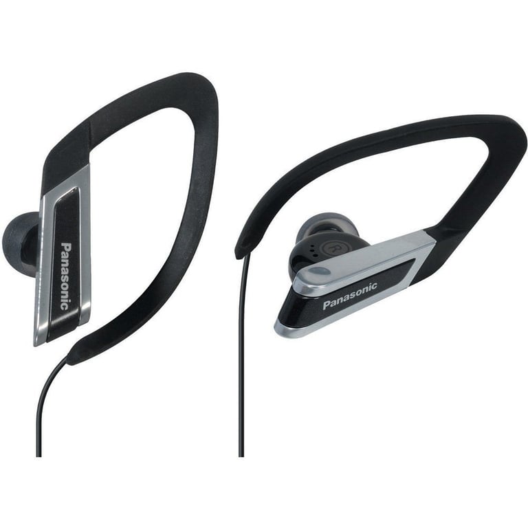Panasonic RP-HS200-K (RPHS200K) Sports In-Ear Clip-On Earphones - Black Image 1