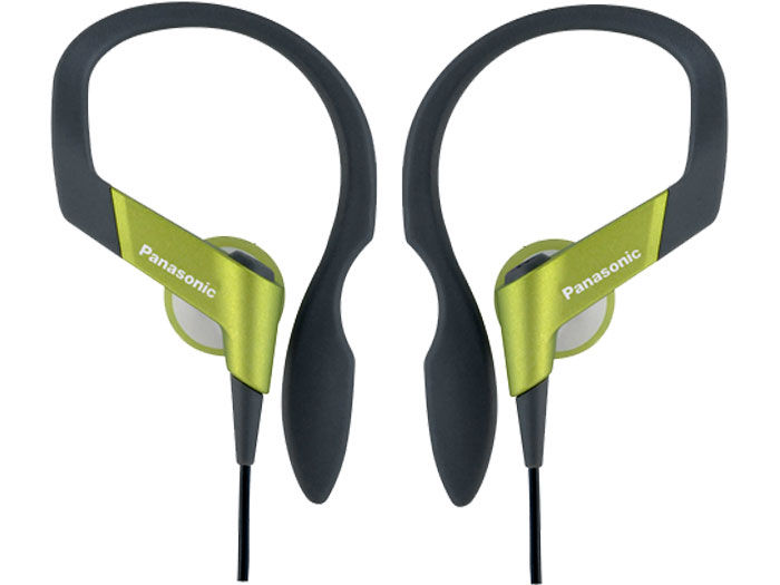 Panasonic RPHS33G (RP-HS33-G) Shockwave Sports Clip Headphone - Green Image 1