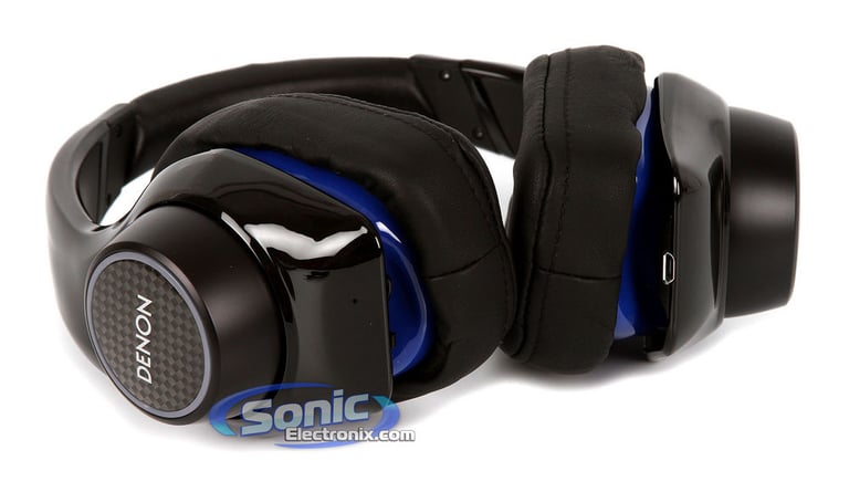 Denon AH-D400 - Black/Blue-OPEN BOX Image 5