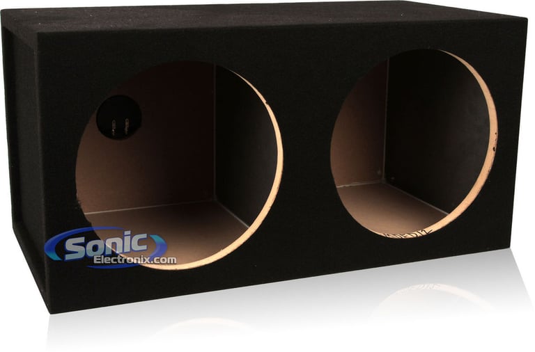 12SQB - Dual 12" Sealed MDF Car Sub Box (Open Box) Image 4