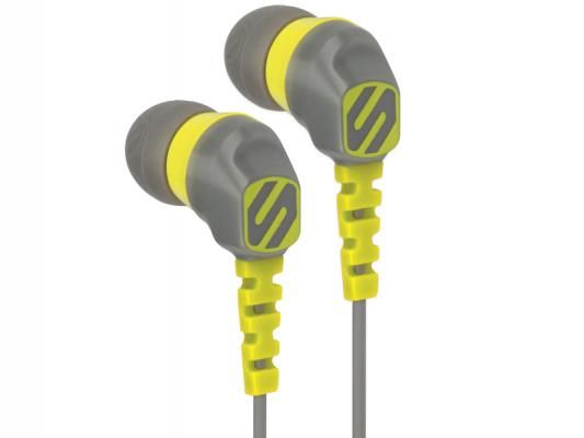 Scosche HPS200GYY (Yellow & Grey) In-Ear Headphones/Earbuds Image 1