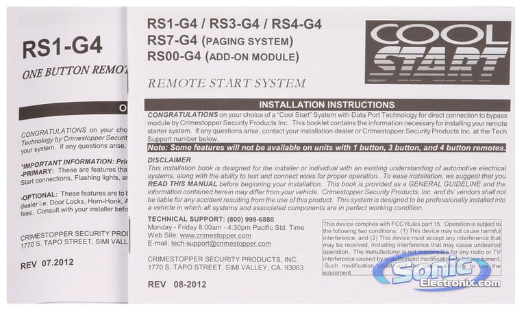 Crimestopper RS1-G4 Image 10