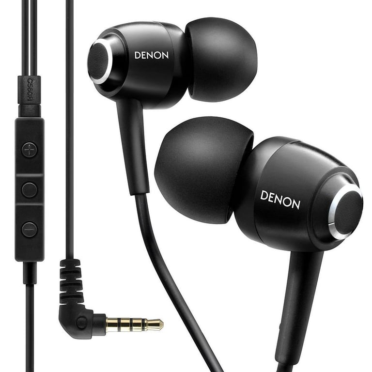 Denon AH-C560R (AHC560RK) Premium Mobile Elite In-Ear Headphones - Black Image 2
