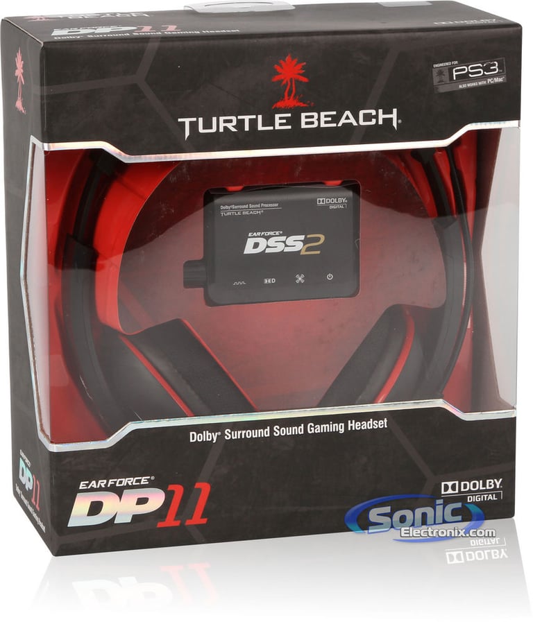 Turtle Beach Ear Force DP11 PS3/PC Gaming Headphones Open Box Image 15