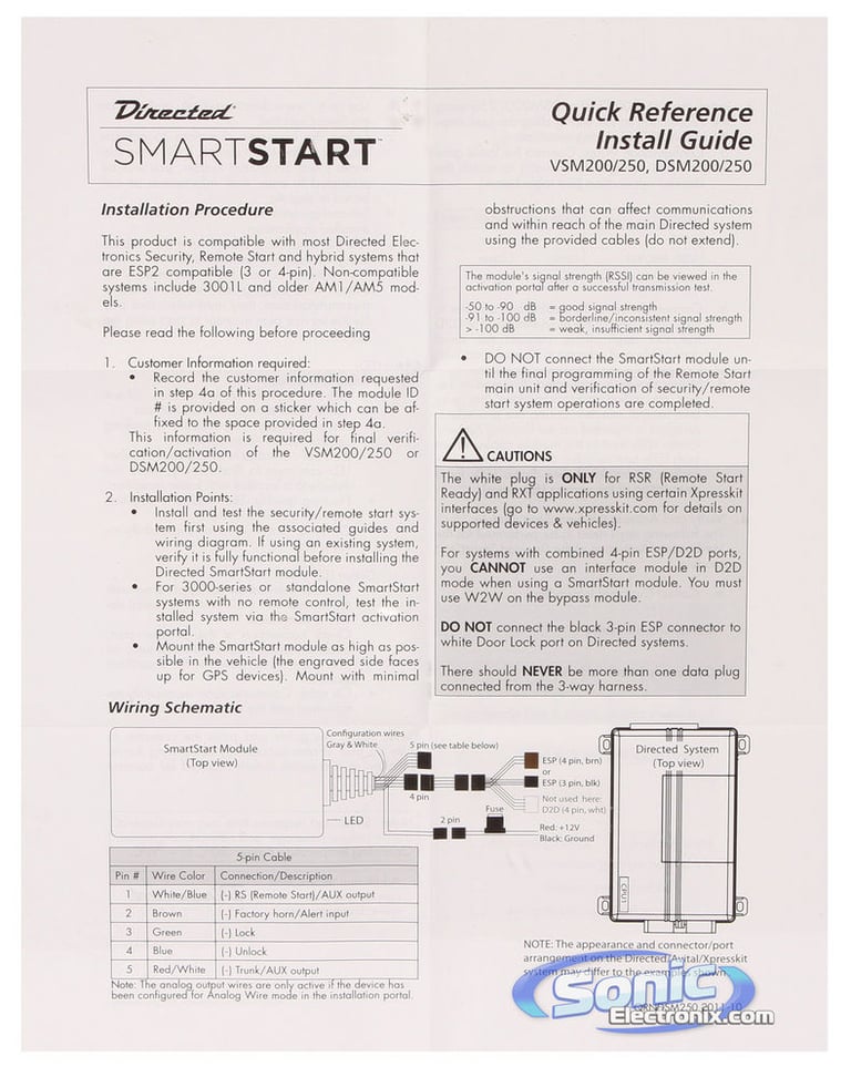 Directed DSM-250 Open Box Incomplete Image 6