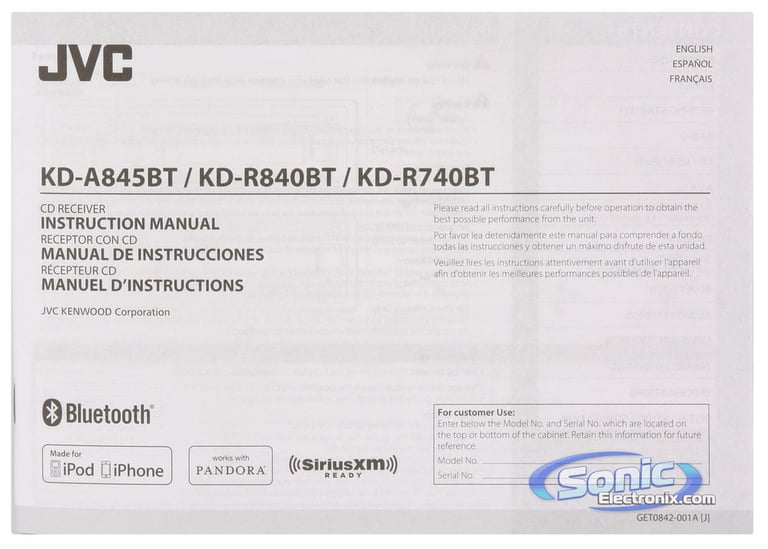 JVC KD-R740BT Image 9