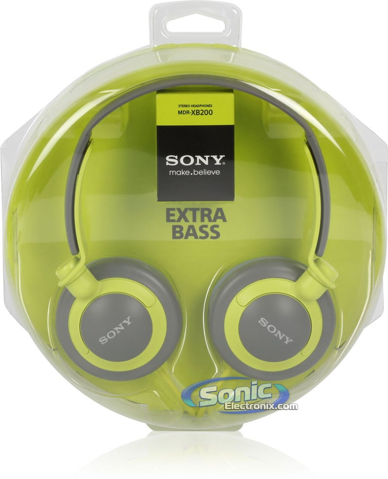 Sony MDR-XB200 XB Extra Bass Series On-Ear Headphones (Green) Image 10