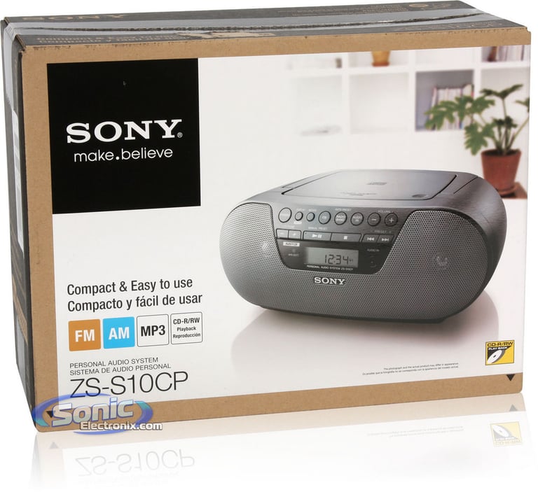 Sony ZS-S10CP (ZSS10CP) Portable CD Player Radio Boombox Image 6