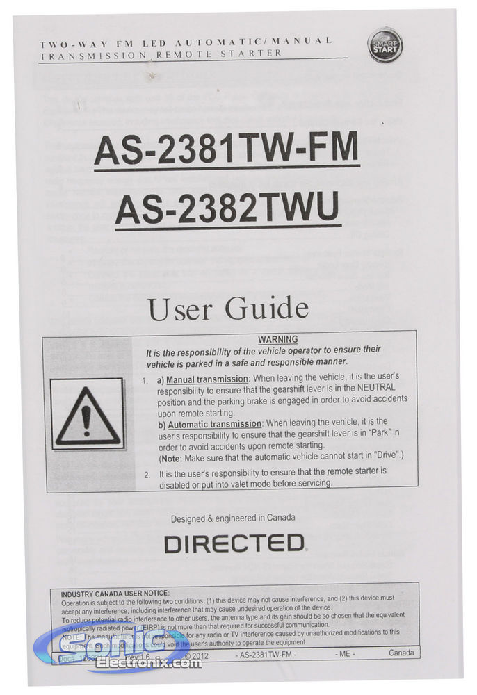 AutoStart AS-2382TWU Image 9
