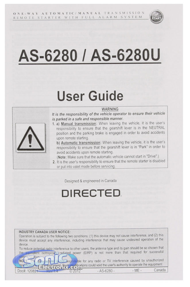 AutoStart AS-6280U Image 9