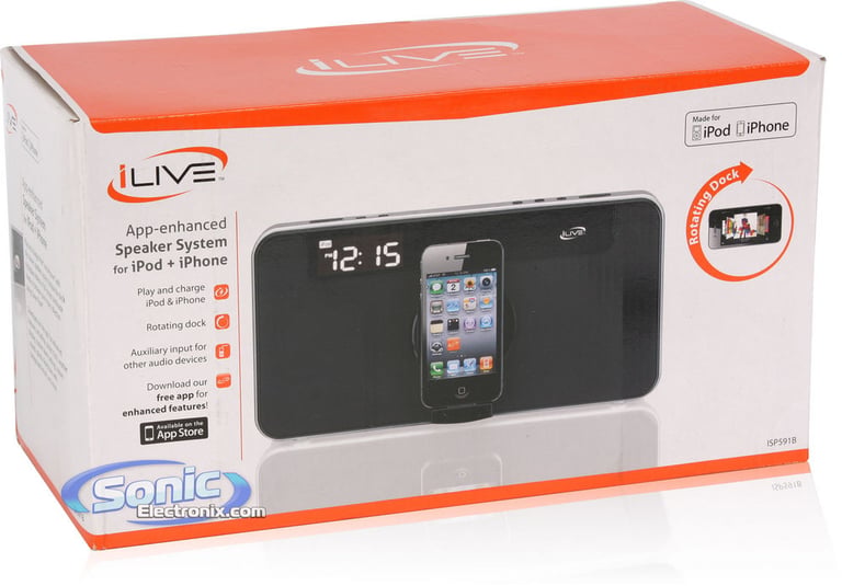 iLive ISP591B iPhone/iPod Speaker Dock Image 6