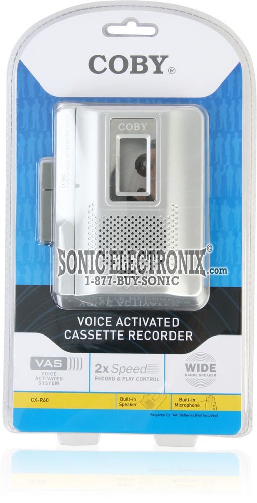 Coby CX-R60 (CXR60) Voice-Activated Cassette Recorder Image 2