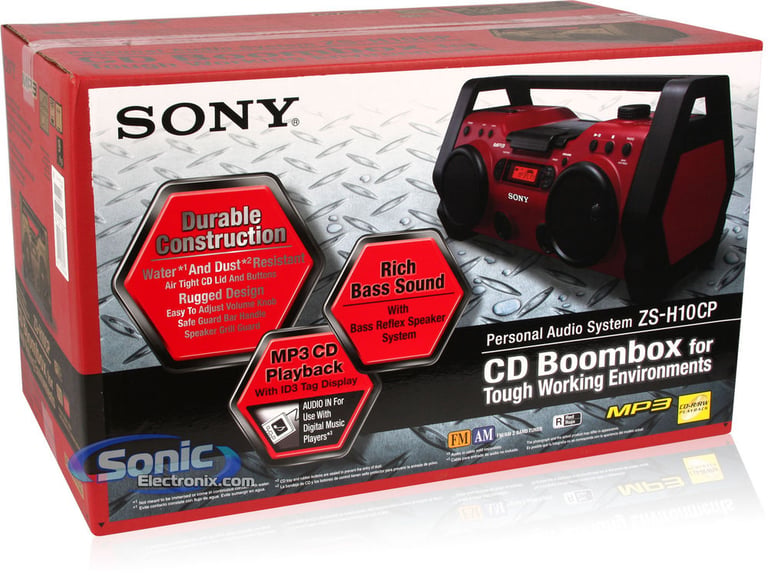 Sony ZSH10CP (ZS-H10CP) Portable CD Radio Boombox Image 7