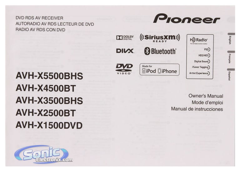 Pioneer AVH-X1500DVD Image 8