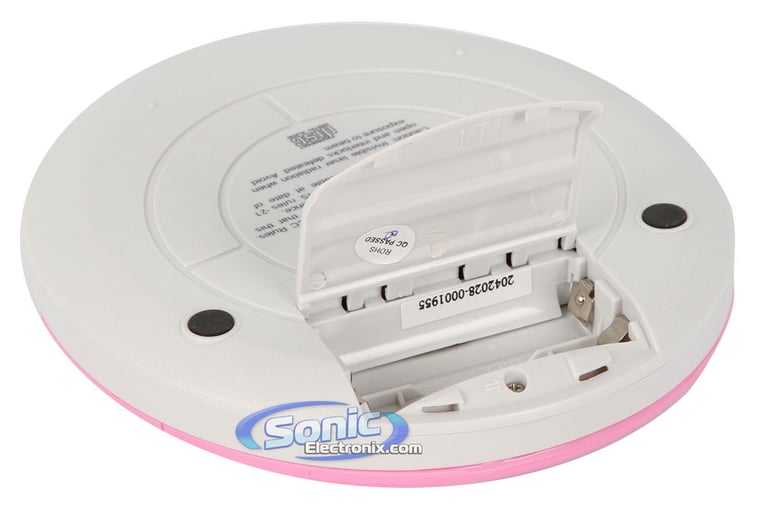 Coby CX-CD329 (CXCD329PK) Personal Slim-Line Portable CD Player - Pink Image 4