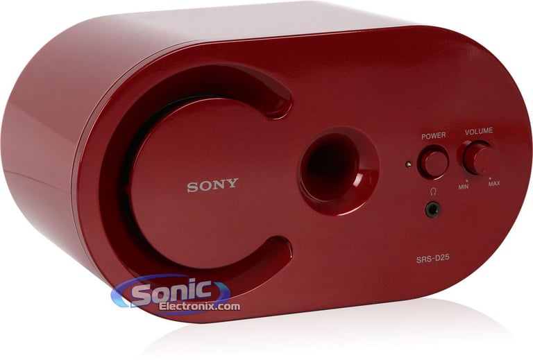 Sony SRS-D25/RED (SRSD25/RED) Desktop Computer Speakers - Red Image 2