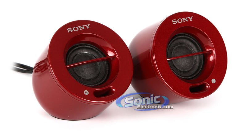 Sony SRS-D25/RED (SRSD25/RED) Desktop Computer Speakers - Red Image 3