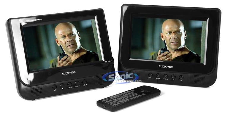 Audiovox D7121ESK Dual 7-Inch Portable DVD Players Image 1