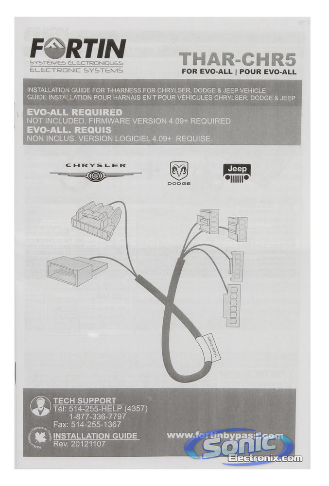 T-Harness for Select 2004 - Up Chrysler, Dodge and Jeep Vehicles (Fortin THAR-CHR5) Image 2