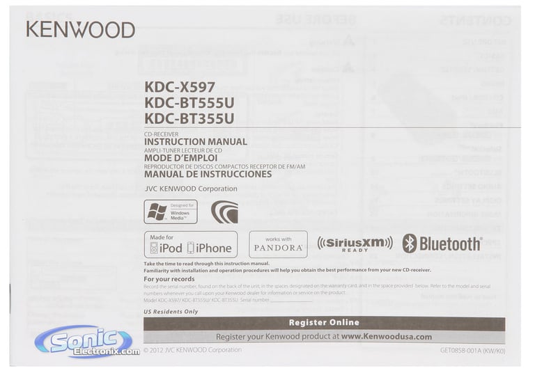 Kenwood KDC-BT555U Image 9