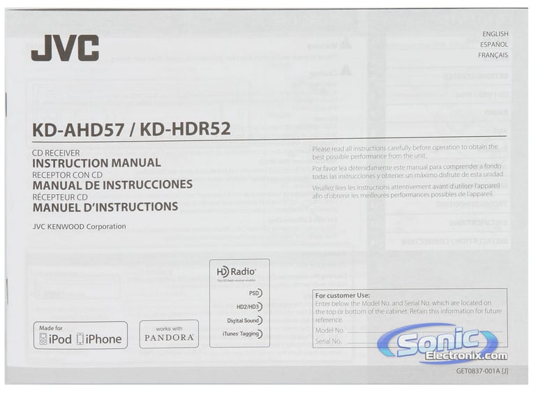 JVC KD-HDR52 Image 8