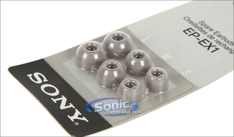 Sony EP-EX1/GRAY (EPEX1/GREY) Replacement Ear Cushions/Tips Image 2