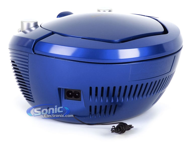 Coby CXCD251BLU (CX-CD251BLU) Portable AM/FM Radio CD Player - Blue Image 5