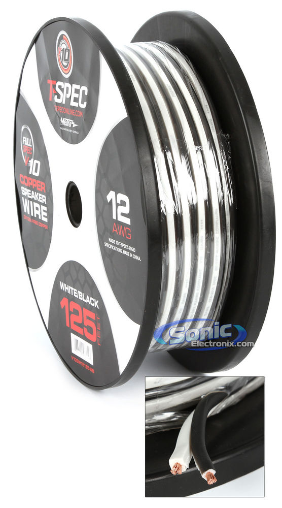 T-Spec 12 Gauge Speaker Wire (V10SW12125-WB) Image 1
