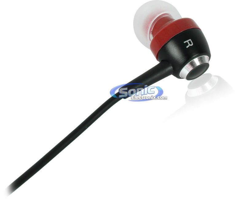 Denon AH-C100RD (AHC100RD) Urban Raver In-Ear Headphones - Red/Black Image 2