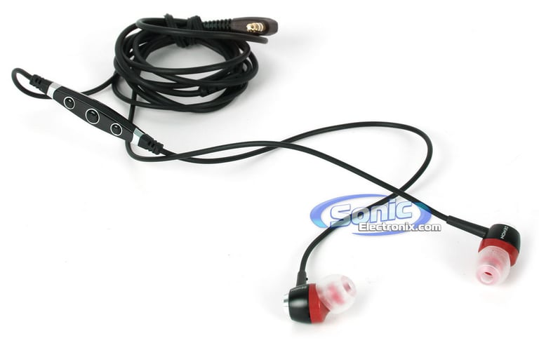 Denon AH-C100RD (AHC100RD) Urban Raver In-Ear Headphones - Red/Black Image 4