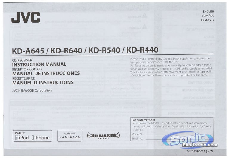JVC KD-R640 Image 8